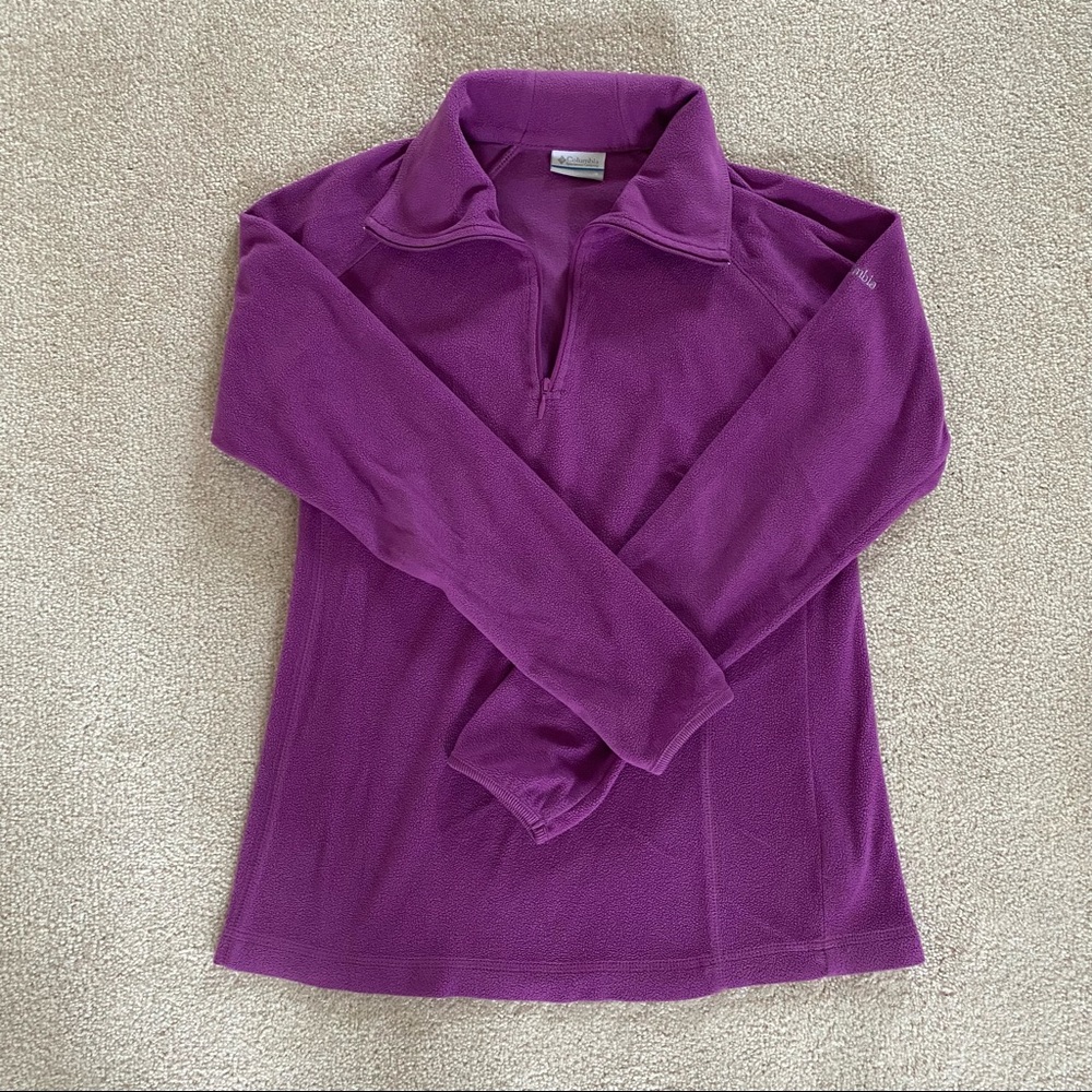 Columbia Fleece Quarter 1/4 Zip - Purple